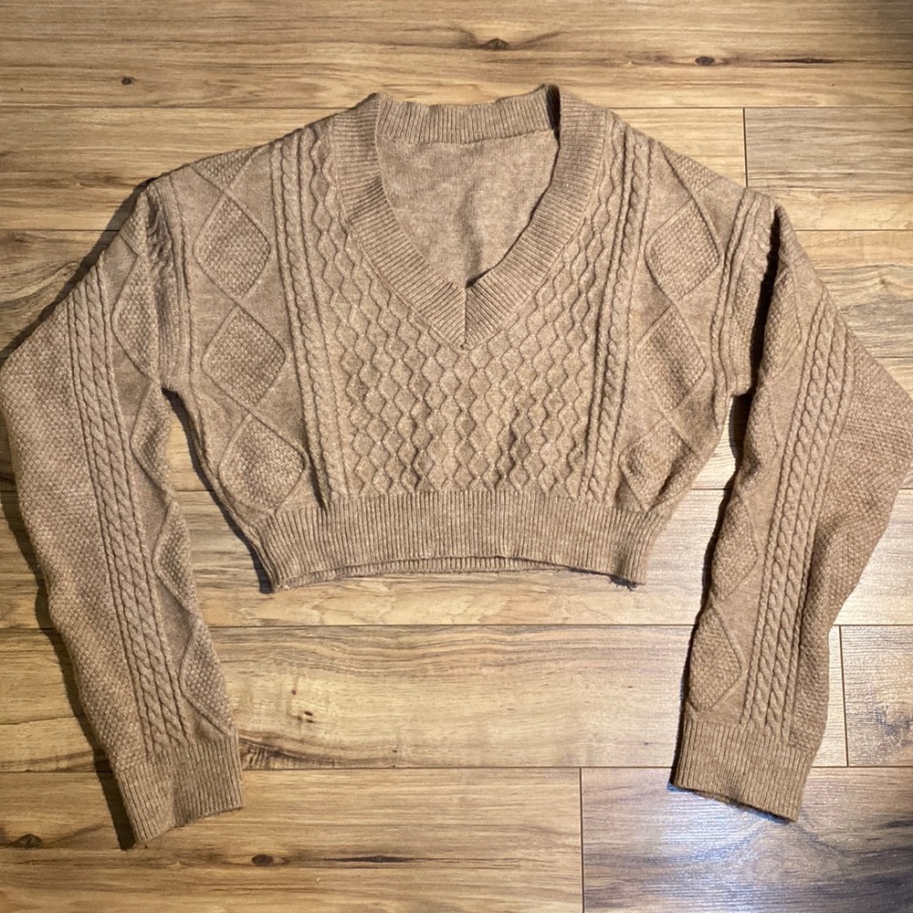 Cable knit sweater